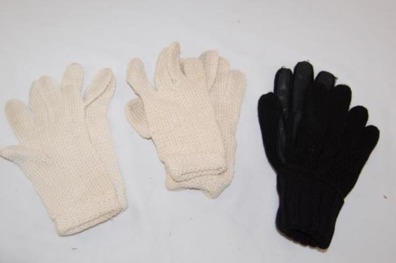 Lot of Women's Hats Scarf Scarves Beanies Gloves Black White Red Knit