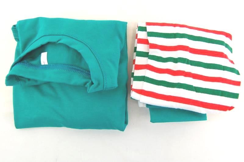 Christmas Pajama's Children's Unisex Size 4 Pants Top Striped Reindeer