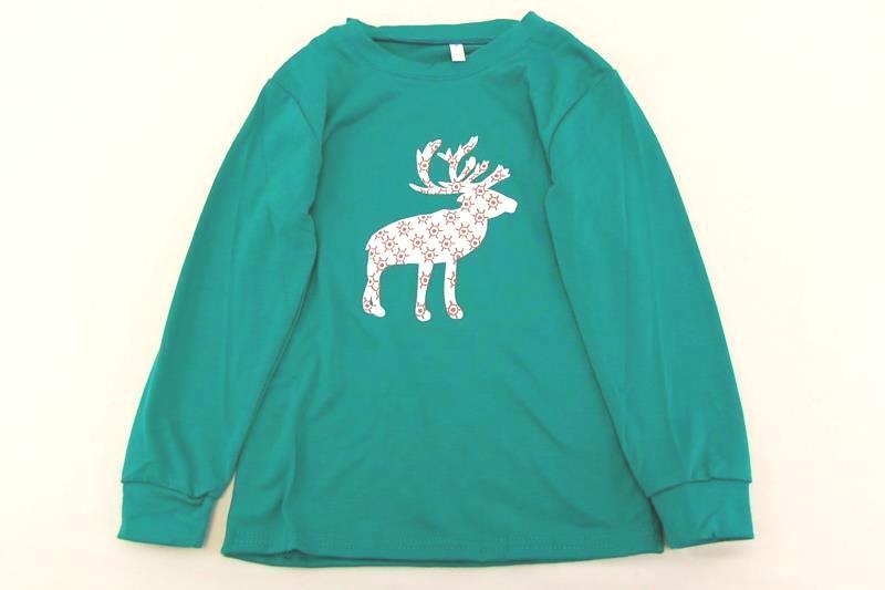 Christmas Pajama's Children's Unisex Size 4 Pants Top Striped Reindeer