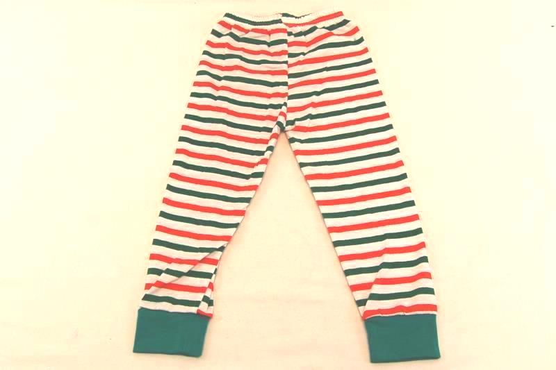 Christmas Pajama's Children's Unisex Size 4 Pants Top Striped Reindeer