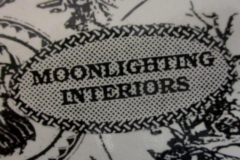 Moonlighting Interiors Decoupage Glass Plate Octagon Brown Bear 10in