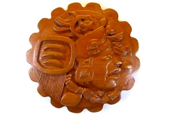 Handmade Carved Real Wood Wall Hang San Jose Succotz Belize South America