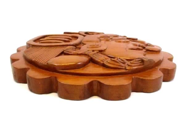 Handmade Carved Real Wood Wall Hang San Jose Succotz Belize South America