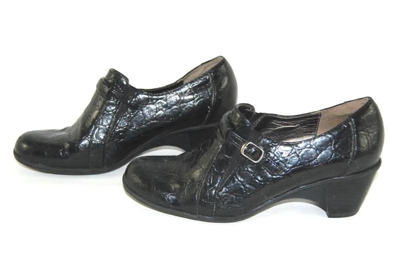 Naturalizer N5 Comfort Clogs Black Slip On Women's Size 6.5 Block Heel
