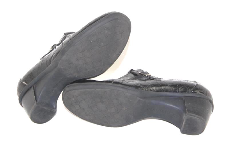 Naturalizer N5 Comfort Clogs Black Slip On Women's Size 6.5 Block Heel