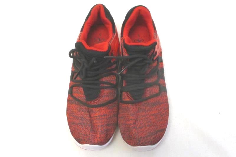 Athletic Works 02 Air Sneakers Men's Size 6 Red Black Lace Up Closure Footwear