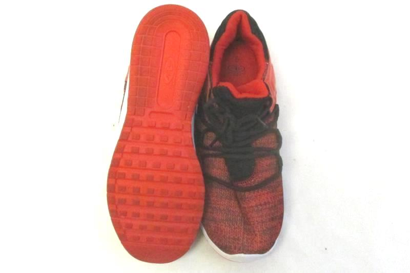 Athletic Works 02 Air Sneakers Men's Size 6 Red Black Lace Up Closure Footwear