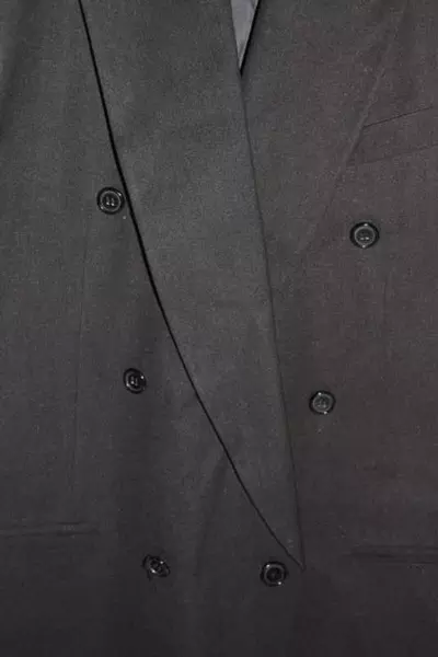 Vanetti Jacket Men's Size 42L Black Blazer Pockets Dry Clean Shoulder Pads