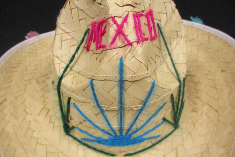 Sombrero Straw Hat Kid's OS Mexico Souvenir Cowboy Hat