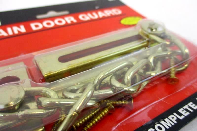 Brass Plated Chain Door Guard Security Lock No. 601 Steel Chain