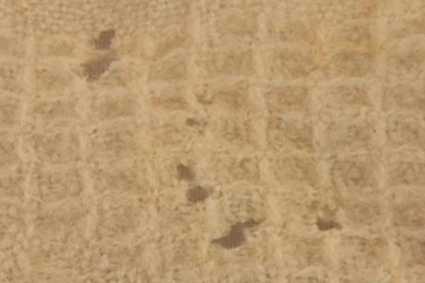 Vtg Handmade Christening Blanket Cream Pink Blue Flowers 40" x 28" With Tassles