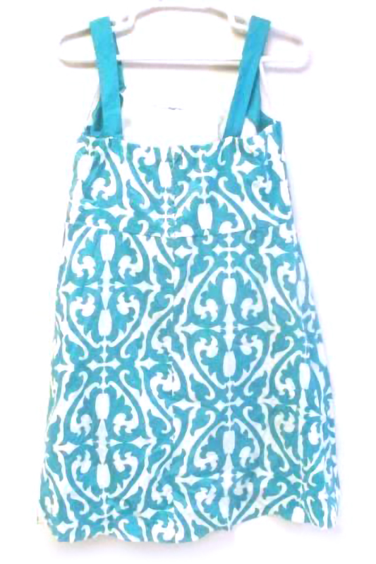 Dress Barn DB Sleeveless Fit & Flare Dress Women's Size 14 Plus Teal White