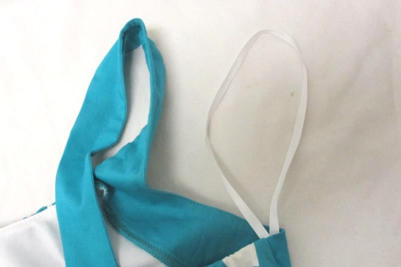 Dress Barn DB Sleeveless Fit & Flare Dress Women's Size 14 Plus Teal White