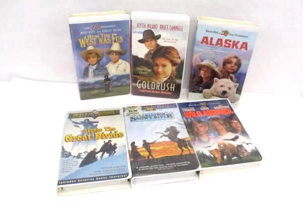 Lot of 6 Disney WB Fox VHS Movies Western Comedy Goldrush Alaska Snowy River