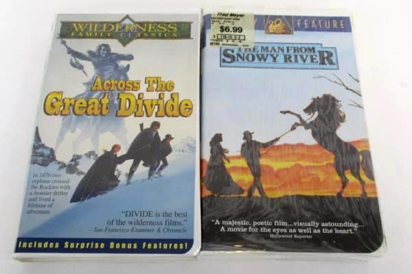 Lot of 6 Disney WB Fox VHS Movies Western Comedy Goldrush Alaska Snowy River
