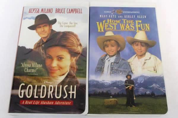 Lot of 6 Disney WB Fox VHS Movies Western Comedy Goldrush Alaska Snowy River