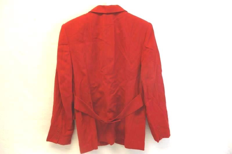 Vintage Jones New York Full Button Up Suit Jacket Women's Size 8 Bright Red