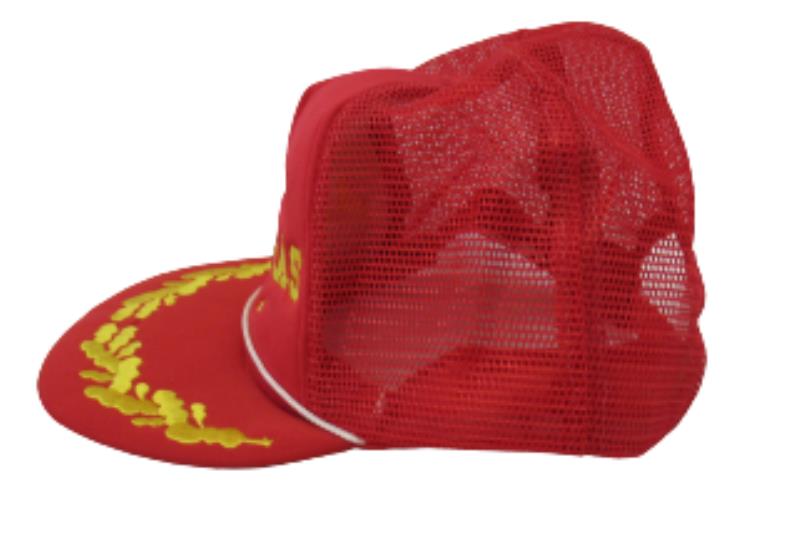 Slick Willie Arkansas Vote 92 Snapback Trucker Hat Red Mesh Gold Letters Clinton