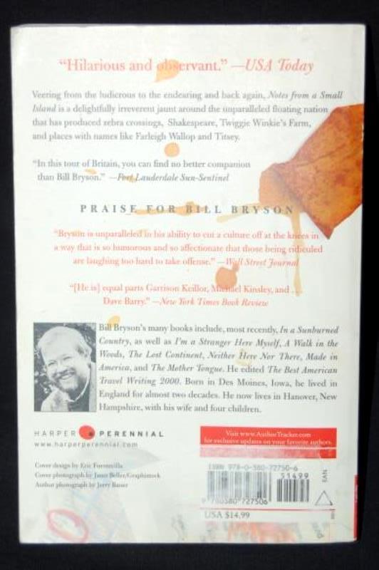 Notes From A Small Island Bill Bryson Paperback Book Harper Perennial