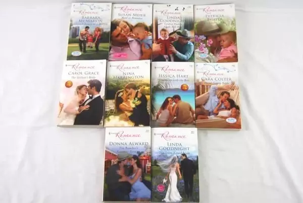 Lot of 10 Harlequin Romance Novels PB Goodnight Meier McMahon Thayer