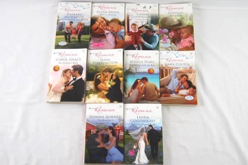 Lot of 10 Harlequin Romance Novels PB Goodnight Meier McMahon Thayer