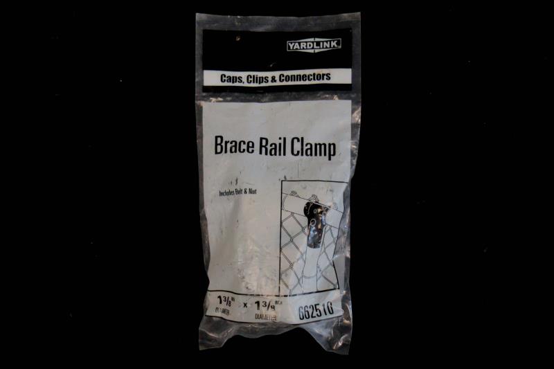 Yard Link Brace Rail Clamp 1 3/8 in. x 1 3/8 in 662510 Silver Toned