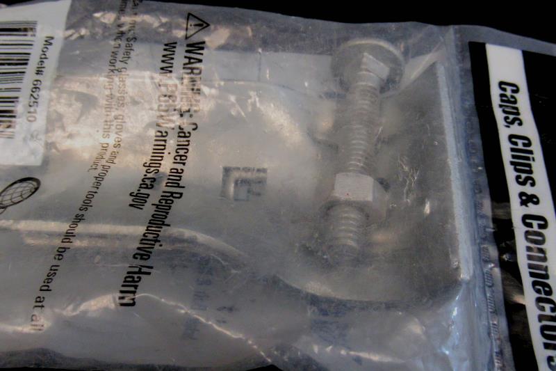 Yard Link Brace Rail Clamp 1 3/8 in. x 1 3/8 in 662510 Silver Toned