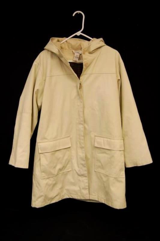 Vintage L.L. Bean Soft Shell Jacket Pale Yellow Women's Medium Lined