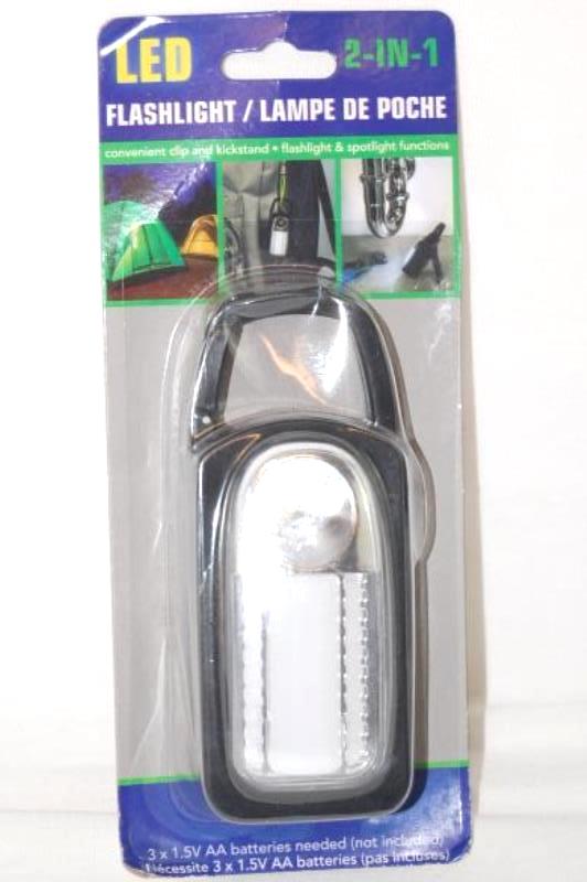 Flashlight 2 in 1 Brand new Convenient Clip and Kickstand Flashlight & Spotlight