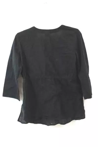 Women's Maternity Shirt By Old Navy Black V-Neck Long Sleeve Size S