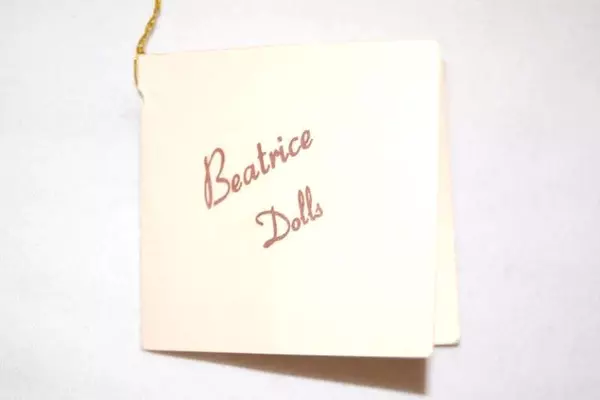 Beatrice Fine Porcelain Doll 18in Prairie Girl Blonde Black Purple Dress