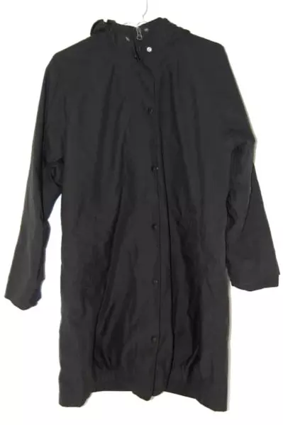 L.L.Bean Soft Shell Jacket Women's Size Medium Black Hooded Pockets