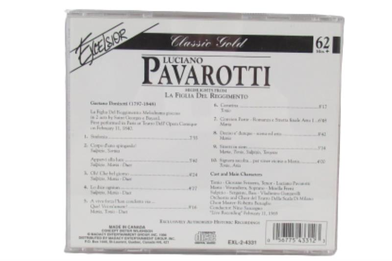 Luciano Pavarotti Highlights From La Figlia Del Reggimento 1996 CD Collectors Ed