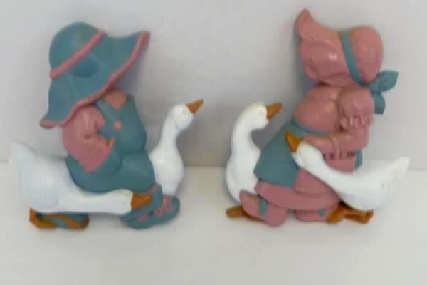 Burwood Mother Goose Set Of 2 Wall Hangings Baby Nursery Rhyme 1988 Vintage