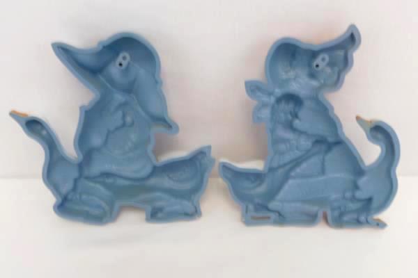 Burwood Mother Goose Set Of 2 Wall Hangings Baby Nursery Rhyme 1988 Vintage