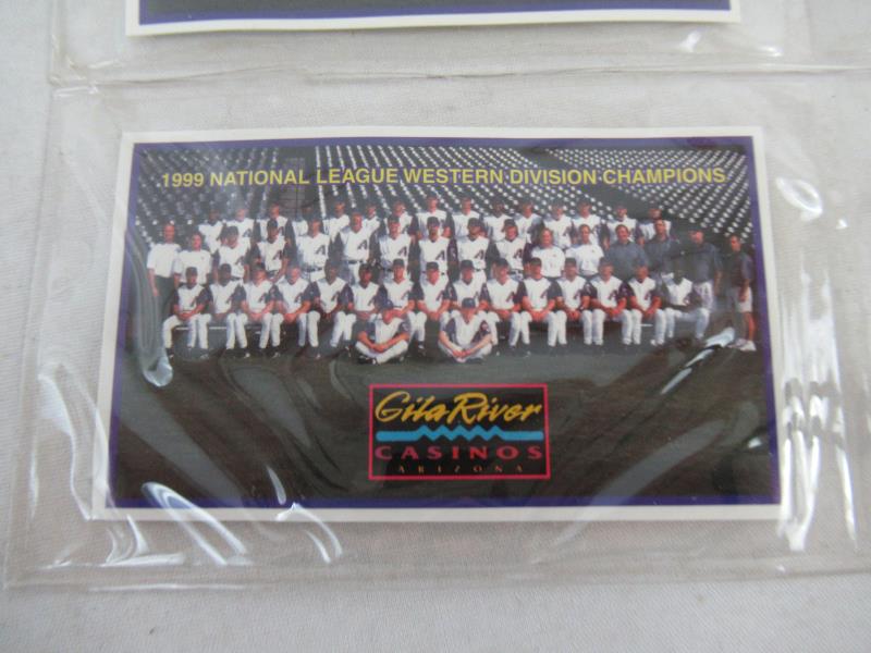 Lot 2 Arizona Diamondbacks 1999 Champions World Series Gila River Casinos Tokens