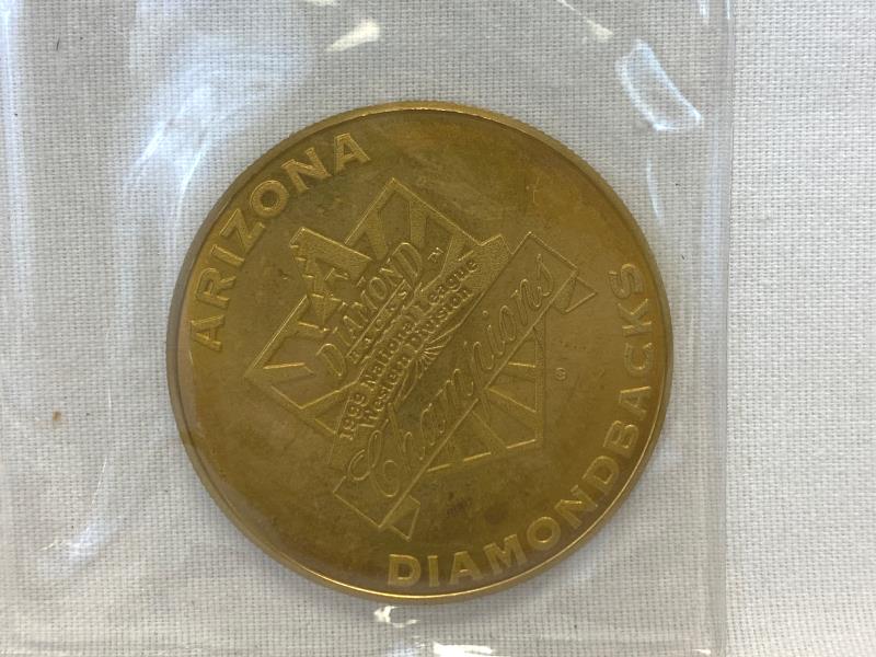 Lot 2 Arizona Diamondbacks 1999 Champions World Series Gila River Casinos Tokens