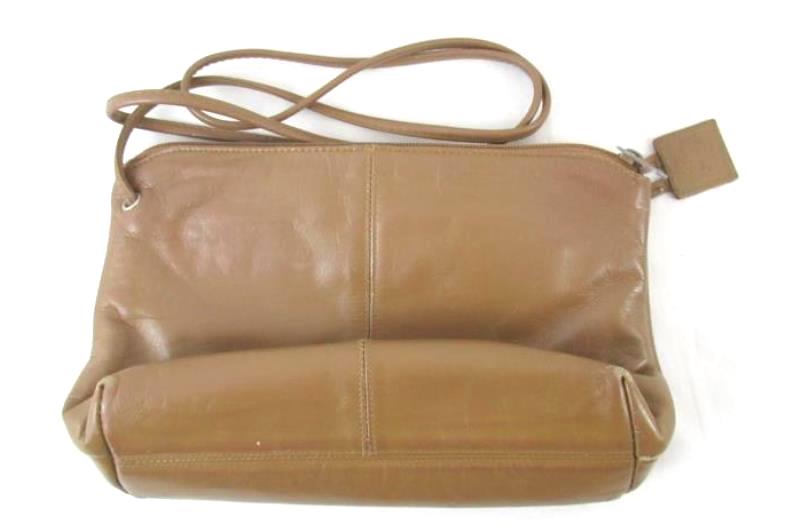 Vintage Amanda Smith Brown Shoulder Handbag Purse Faux Leather