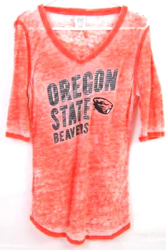 Proedge Distressed Style Oregon State Beavers Tee Shirt Women's Size Small