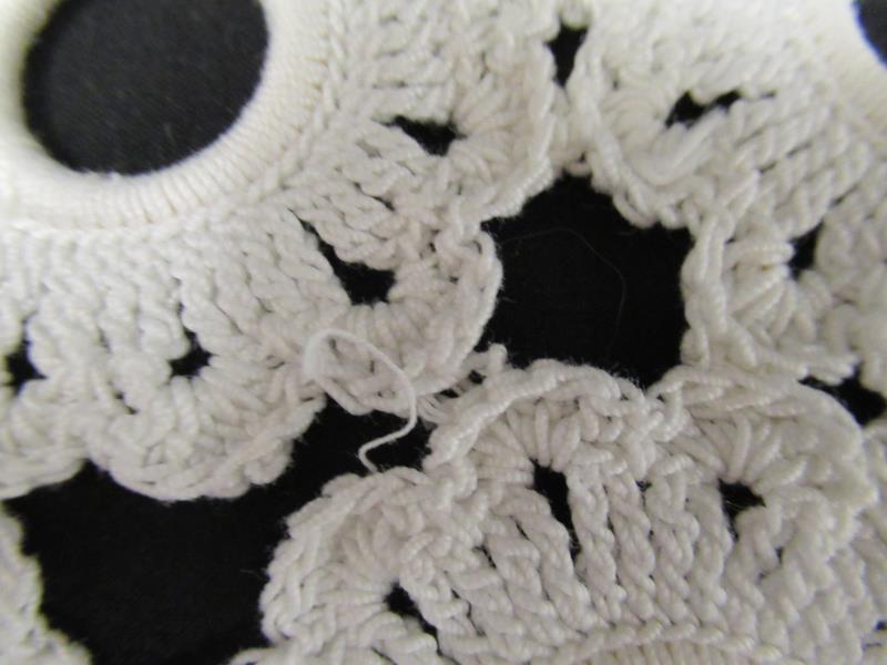 Lot of 3 White Doilies Trivets Tight Knit Crochet Circle Triangle