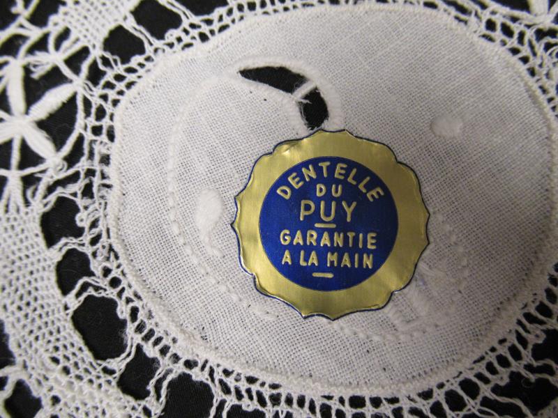 Lot of 8 Small Off White Doilies Coasters B Monogram Scalloped Edges