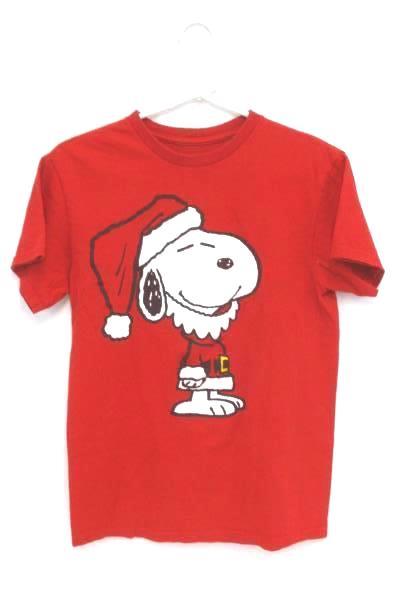 Peanuts Women's Small T-Shirt Snoopy As Santa Bonus Travel Cup Make Me Merry Lot