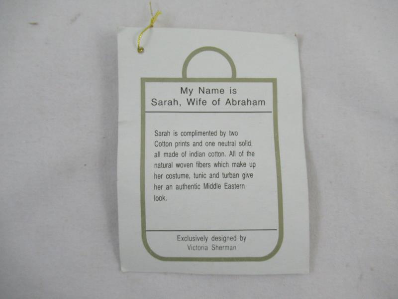 1994 Vintage Bag Lady Dolls Sarah Wife Of Abraham Rare Porcelain Cloth Doll COA