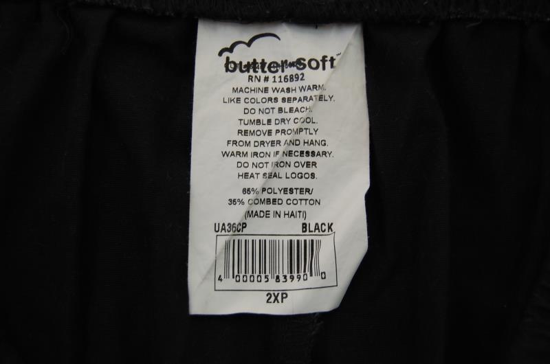 Lot of 2 Butter Soft Scrub Pants Women's Size 2XP Black Pockets Elastic Waist