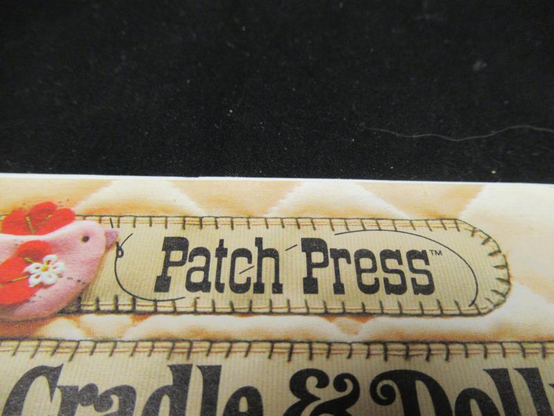 Vtg Patch Press Soft Cradle and Dolly Sewing Pattern Plus Kitchen Chicken