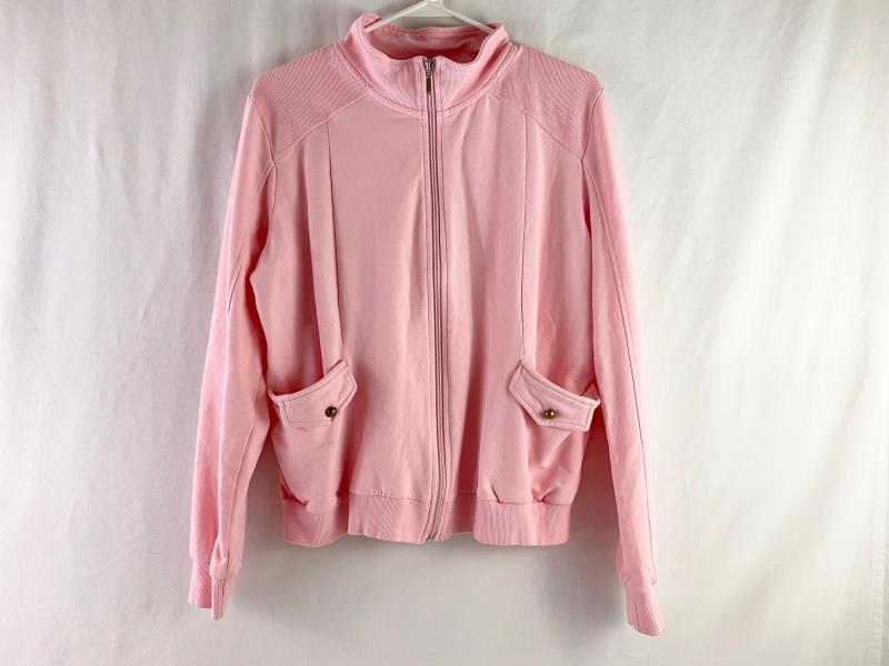Six Twenty Seven Full Zip Jacket Light Pink Women's Size Medium