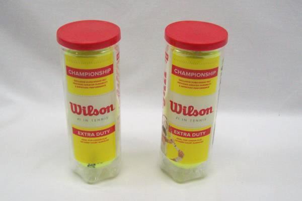 Lot of 2 Wilson Championship Extra Duty Tennis Balls
