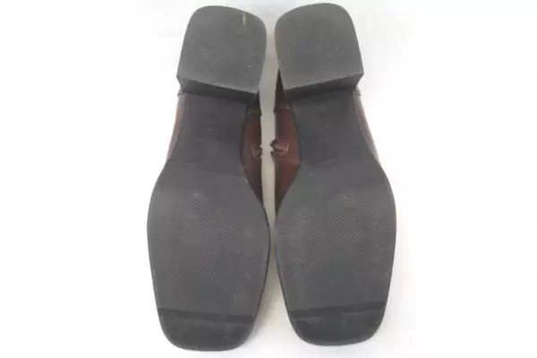 Dressbarn Topaz Casual Shoes Brown Block 2in Heel Faux Leather Women's Size 9