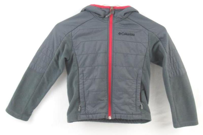 Columbia Sportswear Kids Fleece Lined Jacket Sz XXS Unisex Gray Hooded