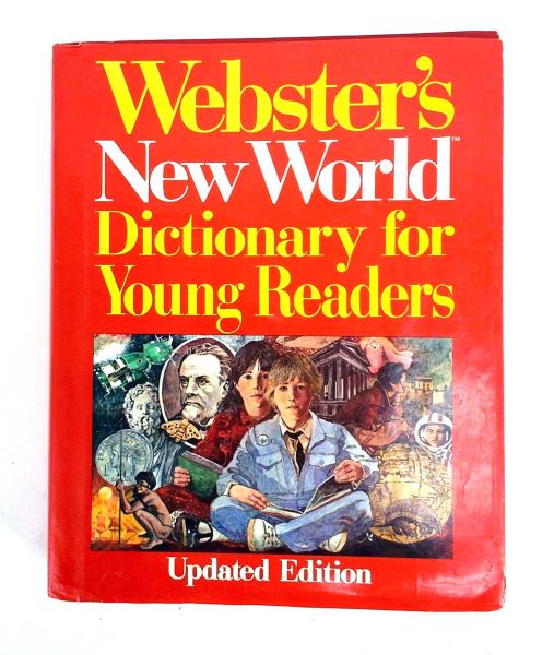 1989 WEBSTER'S NEW WORLD DICTIONARY For Young Readers Maps Updated Edition